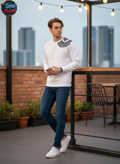 EMBOSSED PRINTED SWEATSHIRT