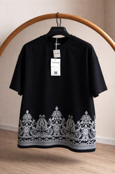 OVERSIZED BORDER PRINTED TEESHIRTS