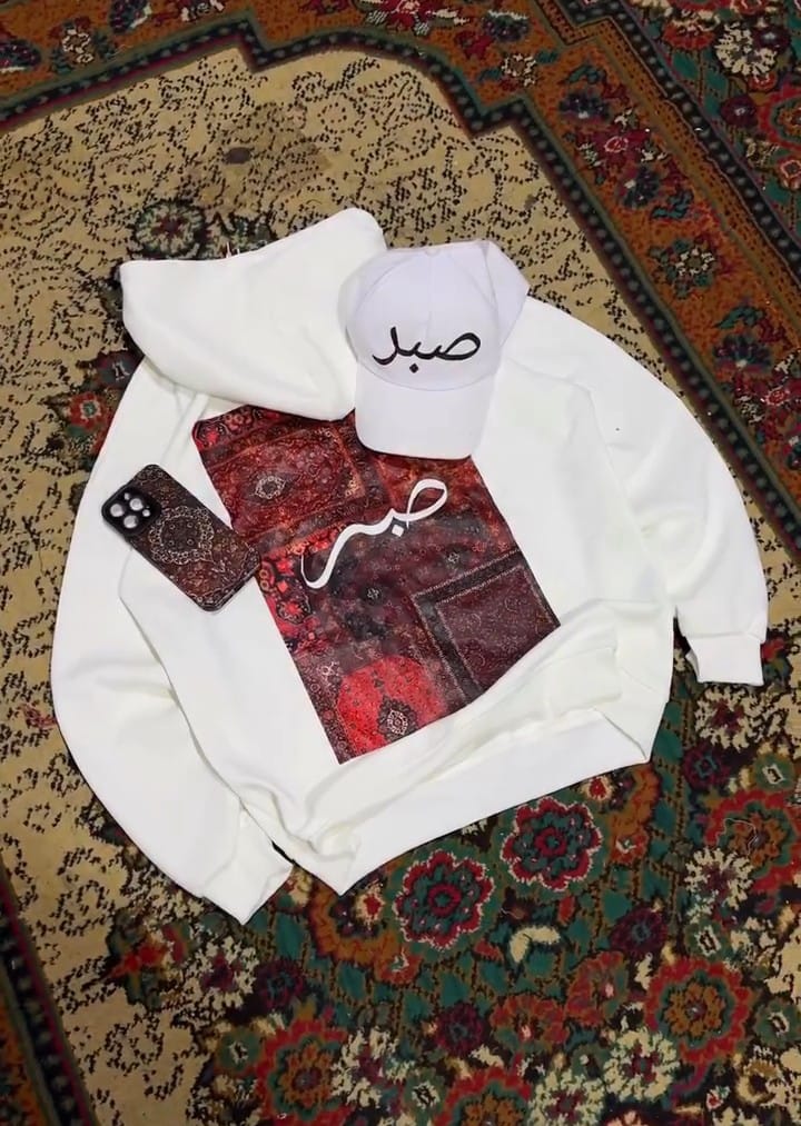 WHITE HOODIE WITH CAP