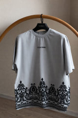 OVERSIZED BORDER PRINTED TEESHIRTS