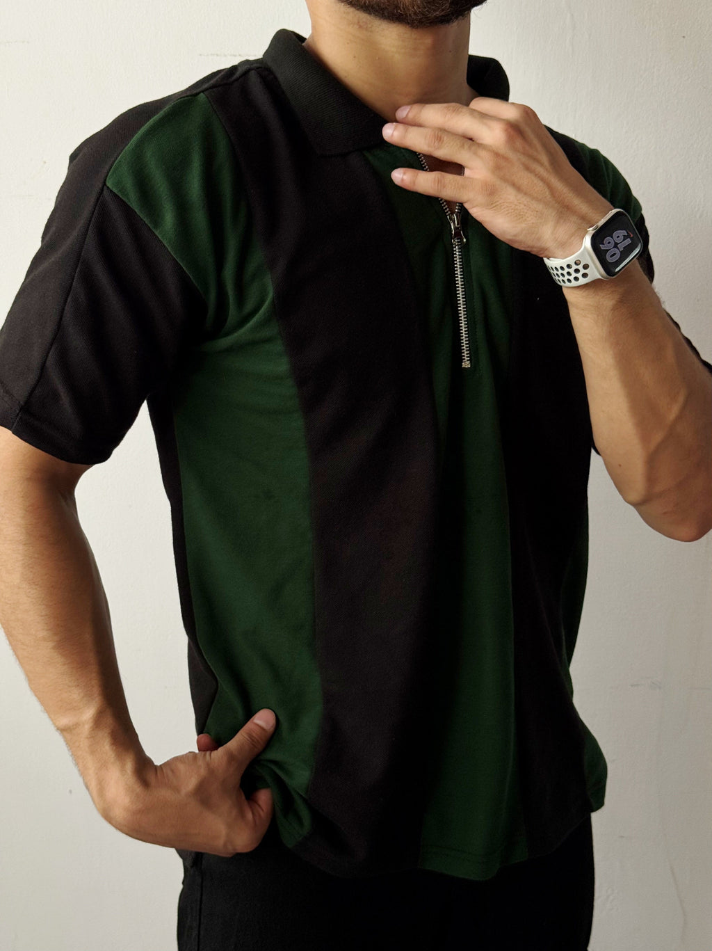 Plane Zip Polo