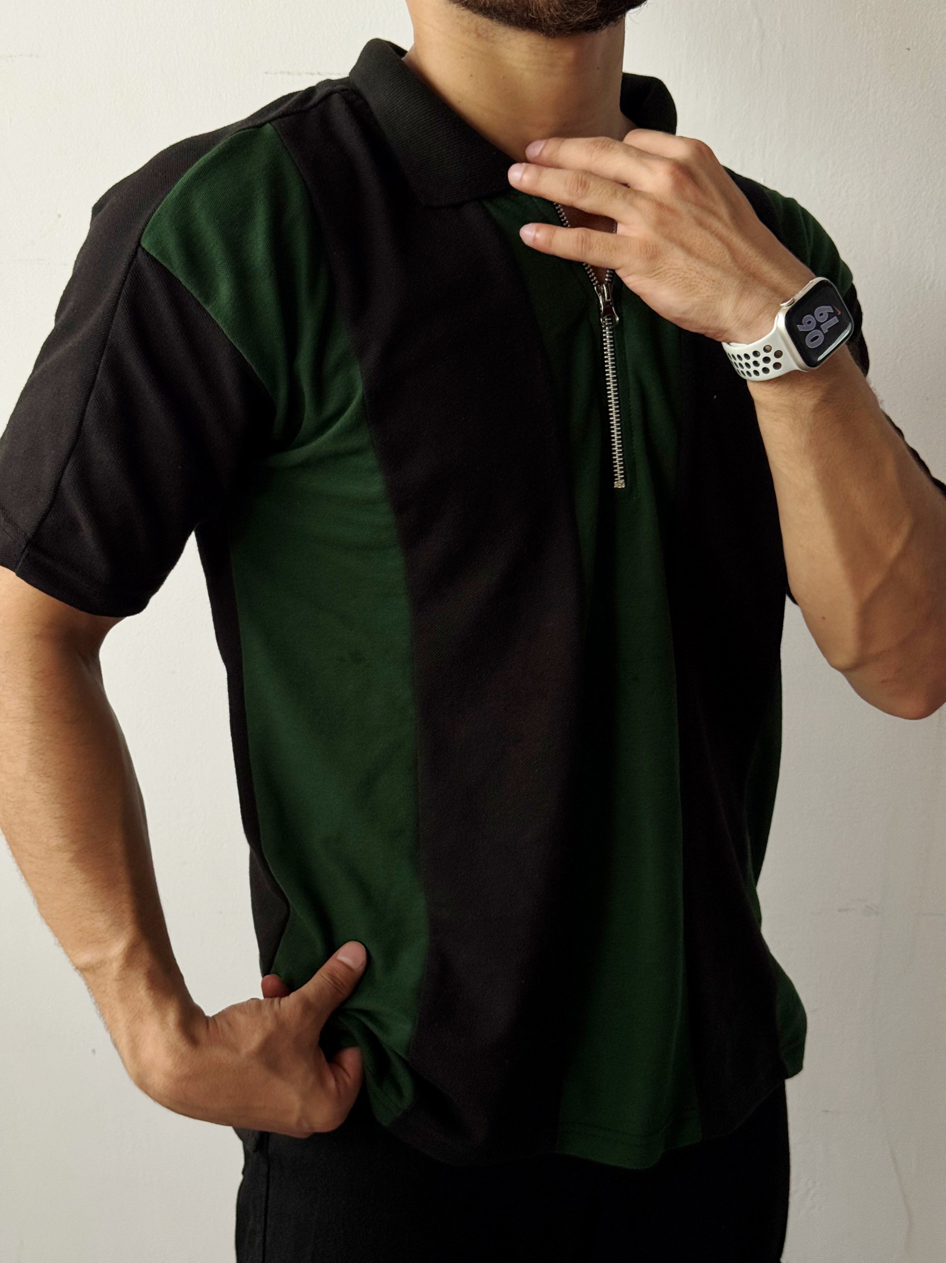 Plane Zip Polo